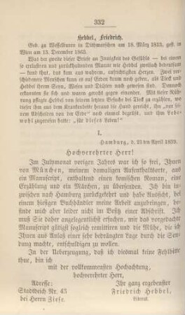 Hebbel, Friedrich