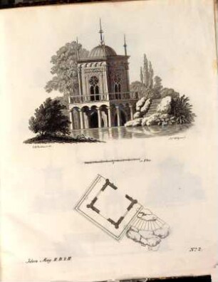 Ideen-Magazin für Architecten, Künstler und Handwerker : die mit der Baukunst und ihren Einzelheiten zu thun haben. 2. 1834, Heft 1 - 2