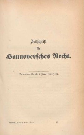 Neunten Bandes Zweites Heft