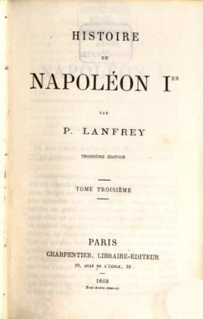 Histoire de Napoléon Ier, 3
