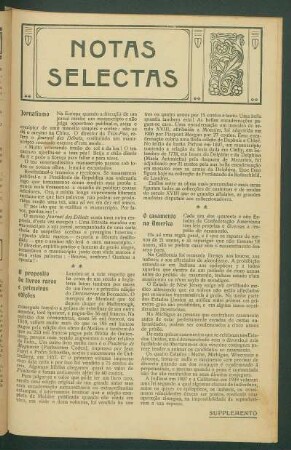 Notas selectas