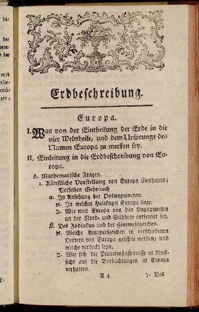 Erdbeschreibung.