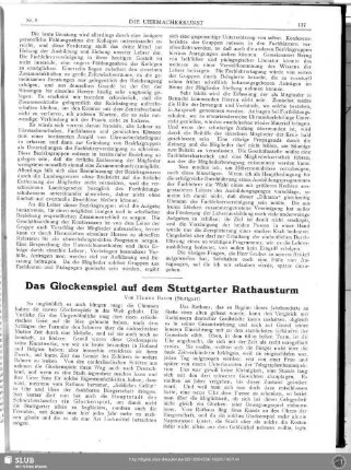 Das Glockenspiel auf dem Stuttgarter Rathausturm