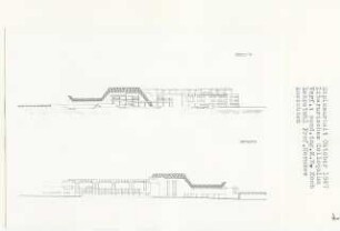 Literarisches Colloquium, Berlin-Tiergarten (Diplomarbeit bei Bernhard Hermkes): Ansichten von Süden und Norden 1:200