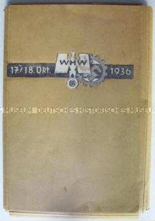 Mappe mit Bildern und Zeitungsausschnitten zum Winterhilfswerk 1936