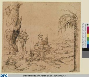 Landschaft mit Burg