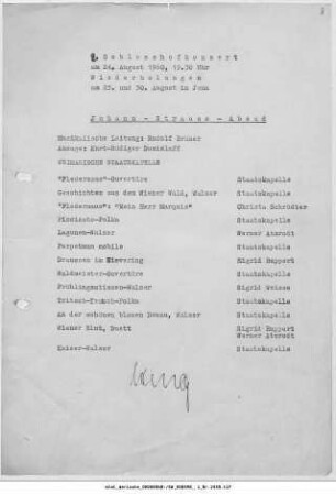 2. Schlosshofkonzert [...] Johann-Strauss-Abend