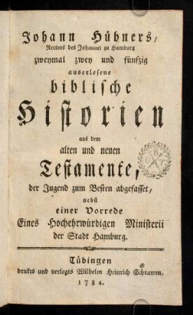 1r-408, Zwey und fuenfzig auserlesene biblische Historien