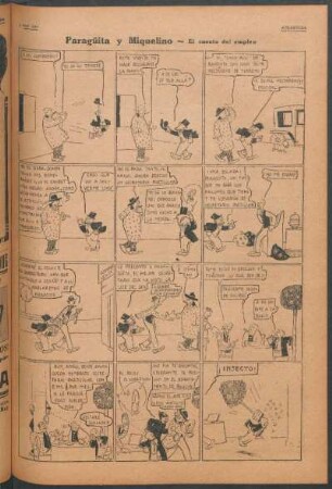 Paragüita y Miquelino. - [Cómic] : El cuento del empleo
