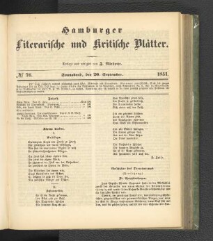 No. 76. 20. September 1851