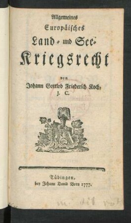 Allgemeines Europäisches Land- und See-Kriegsrecht