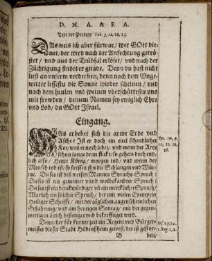 Eingang / Erklerung