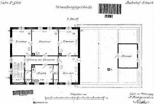 Erbach (Württ): Empfangsgebäude Grundriss 1.Stock