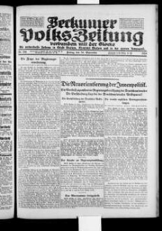 Beckumer Volks-Zeitung. 1921-1930