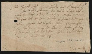Quittungen betr. Mählohn, erwähnt: Dornburg, o.O. 1586, April 26, und Juli 8