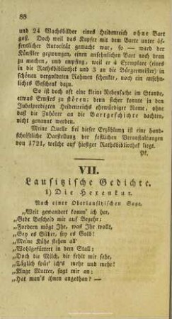 Lausitzische Gedichte