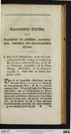 Eigenthümliche Schriften