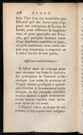278-287, Affaires ecclésiastiques.