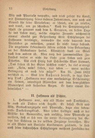 II. Hoffmann als Dichter