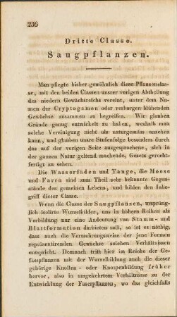 Dritte Classe. Saugpflanzen