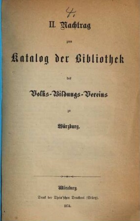 Statuten des Würzburger Volksbildungsvereins : beschlossen in der Generalversammlung vom 2. Februar 1872, 4