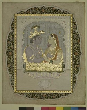 Das Liebespaar Krishna und Radha