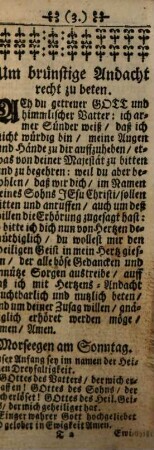 Christliches Gebett-Büchlein