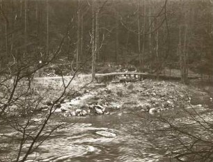 Mittelsächsisches Bergland. Rochsburg. Brausetal. Mündung des Brauselochbaches in die Zwickauer Mulde (Deltabildung)