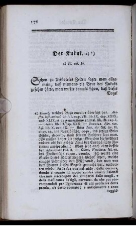 Der Kukuk.