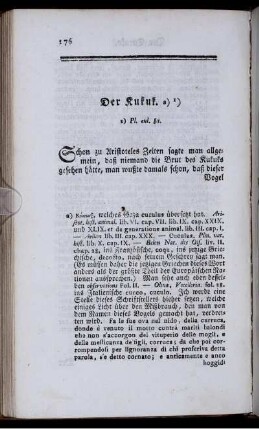 Der Kukuk.