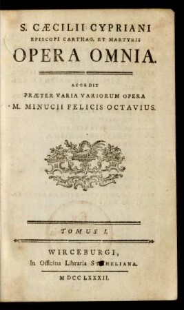V. III: Opera Omnia Sanctorum Patrum Latinorum