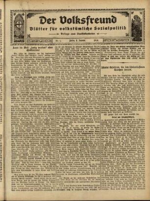 Ausgabe vom Sonntag, den 04. Januar 1914.