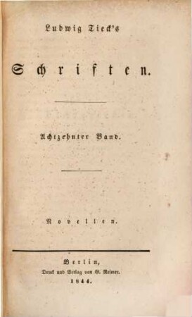 Novellen von Ludwig Tieck. 2