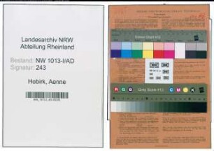 Entnazifizierung Aenne Hobirk , geb. 11.05.1907 (Bueroangestellte)