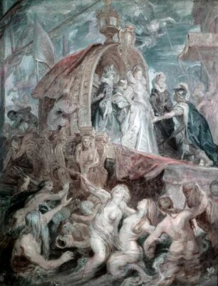 Ölskizzen zur Medicigalerie — Empfang der neuvermählten Königin im Hafen von Marseille (3. November 1600)