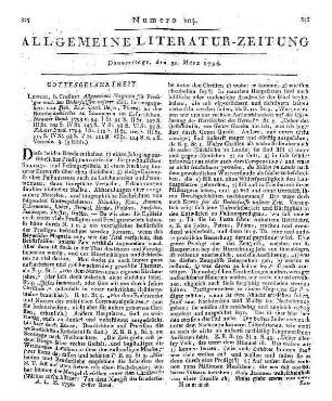 Homiletisch-kritische Blätter für Candidaten des Predigtamts und angehende Prediger. H. 5. Stendal: Franzen u. Grosse 1795
