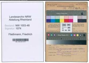 Entnazifizierung Friedrich Fliethmann , geb. 15.10.1903 (Techn.Angestellter)