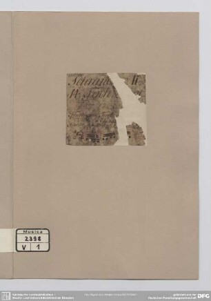 Concerti grossi - Mus.2398-V-1 : [Concertos, iSol (5), strings, bc - D, SeiH 226]. - [Partitur]