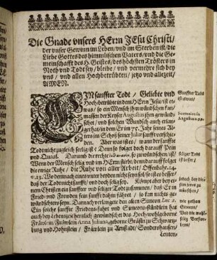 [Leich-Predigt.]