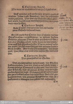 Der LXXXVI. Artickel. Von gerechtikeit der Stollen.