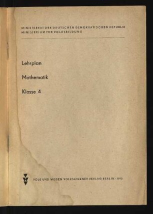 1970: Klasse 4