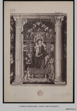 Thronende Madonna und zehn musizierenden Engel - Thronende Madonna u. zehn musizierenden Engel
