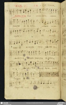 29 Elias Groskurdt: Jubilate Deo