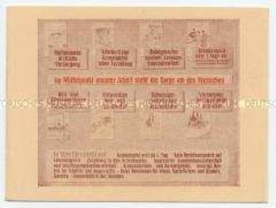 Begleitheft zur Ausstellung "Unsere Sozialversicherung, ein Vorbild für ganz Deutschland!" mit Abbildungen von 8 Ausstellungstafeln
