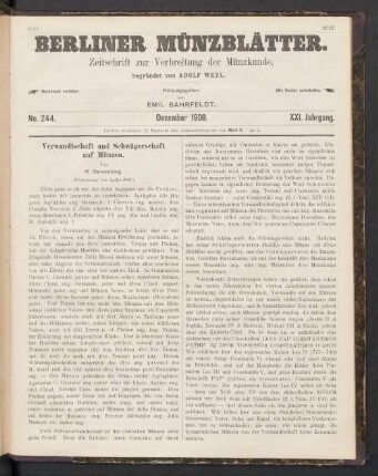 No. 244. December 1900