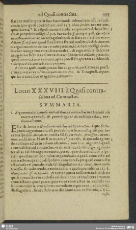 Locus XXXVIII. à Quasi contractibus ad Contractus