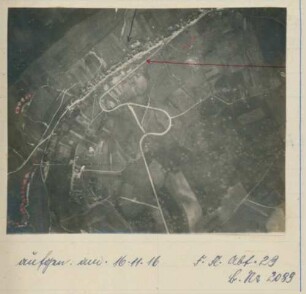 Foto feindlicher Batterien um Pargnan (Luftbild)