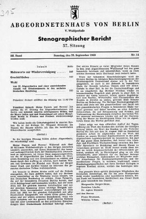 Nr. 14 (57), 28. September 1969
