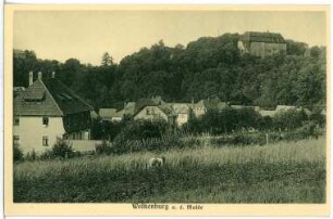Wolkenburg. Blick auf Wolkenburg