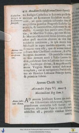 Saeculum Decimum sextum.